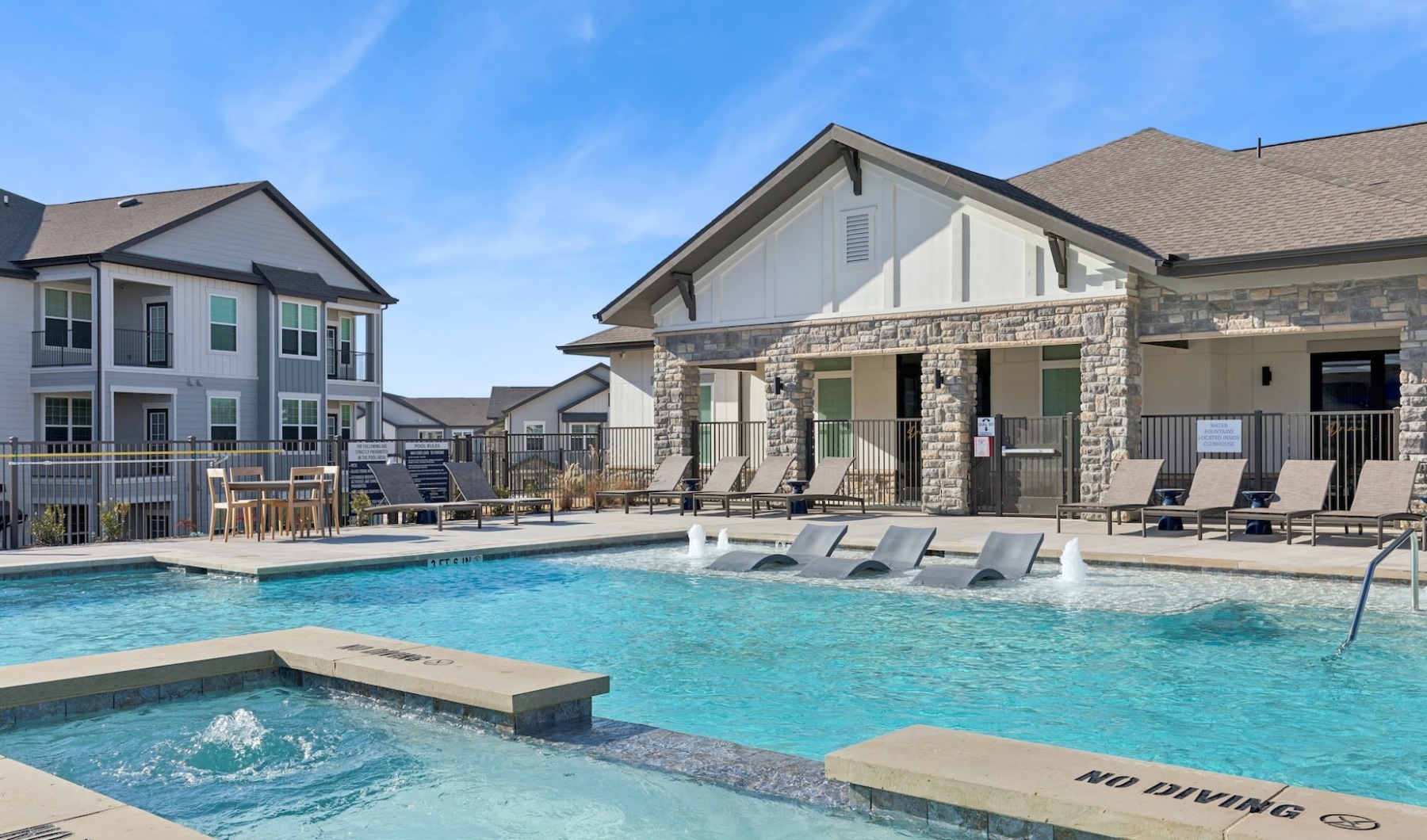 Discover a New Standard of Living pool area